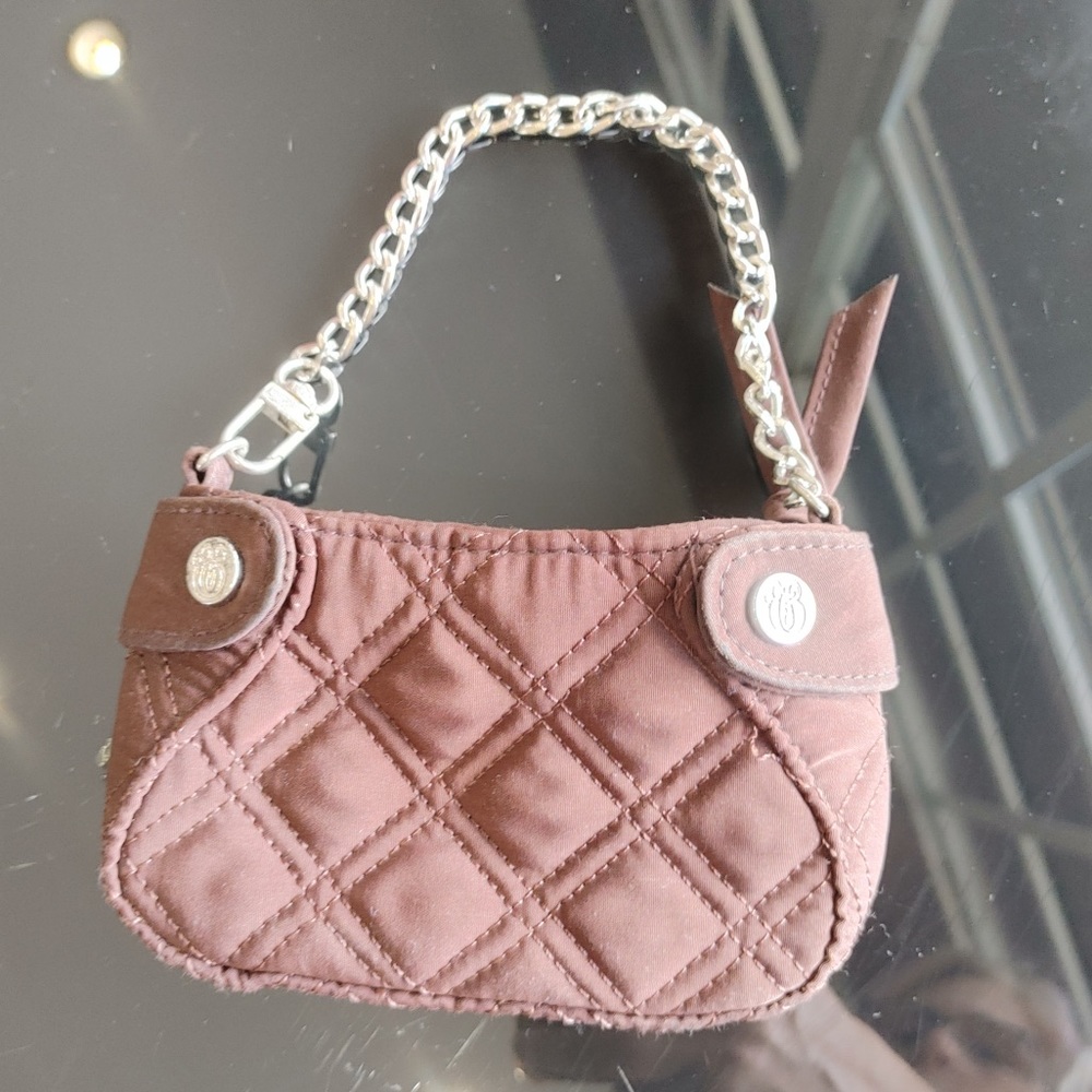 Tiny Vera Bradley Brown Colette Clutch